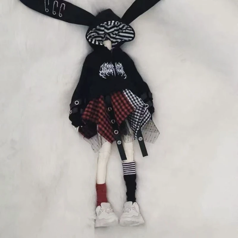 1/6 1/4 Doll's Clothes for 30/45cm Bjd Doll Rabbit Ear Coat, Irregular Skirt, Leg Covers, Socks,dress Up Toys Doll Accessories