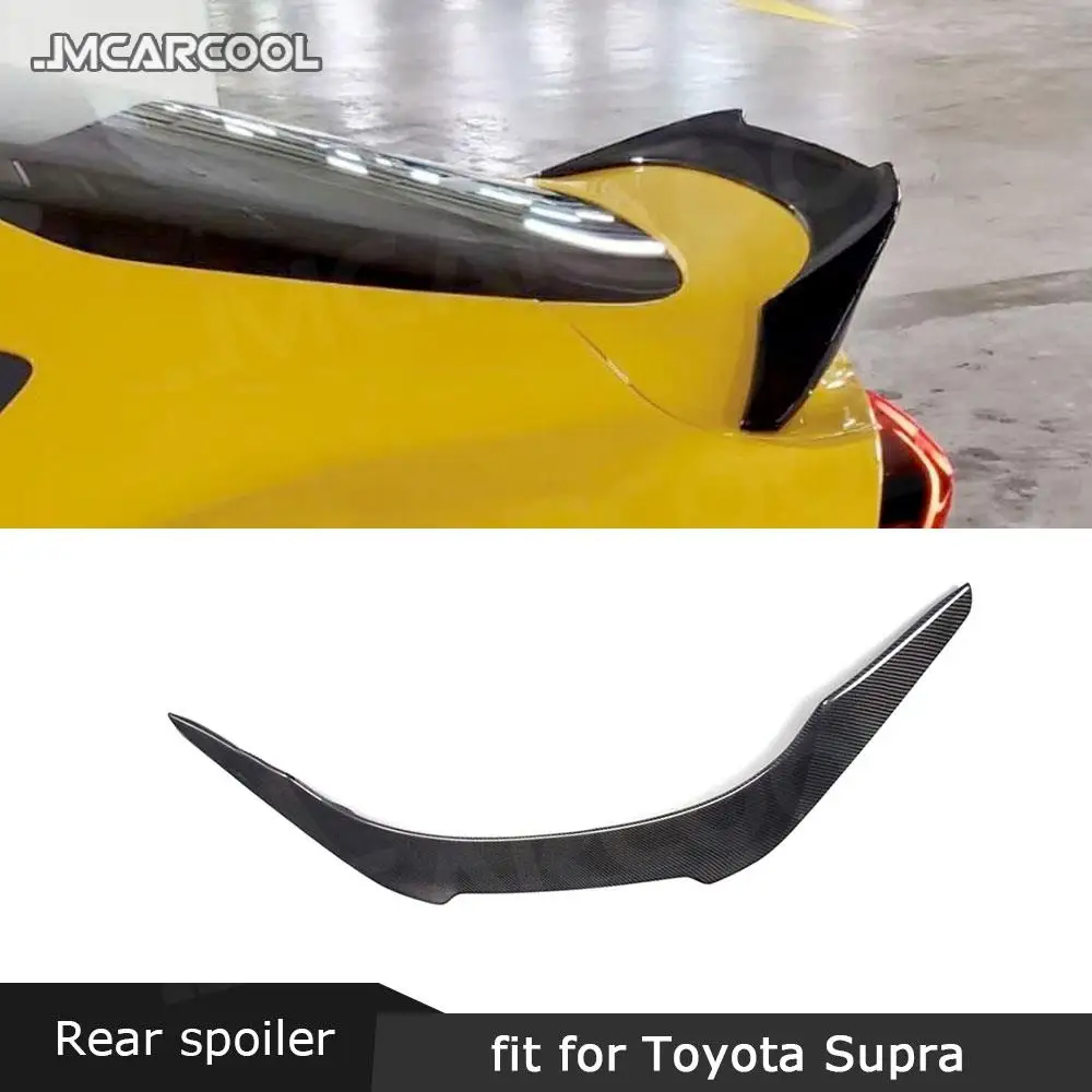 Carbon Fiber Rear Spoiler Rear Trunk Lip Spoiler Racing Wings for Toyota Supra 2019 2020 External Decoration FRP Car Styling