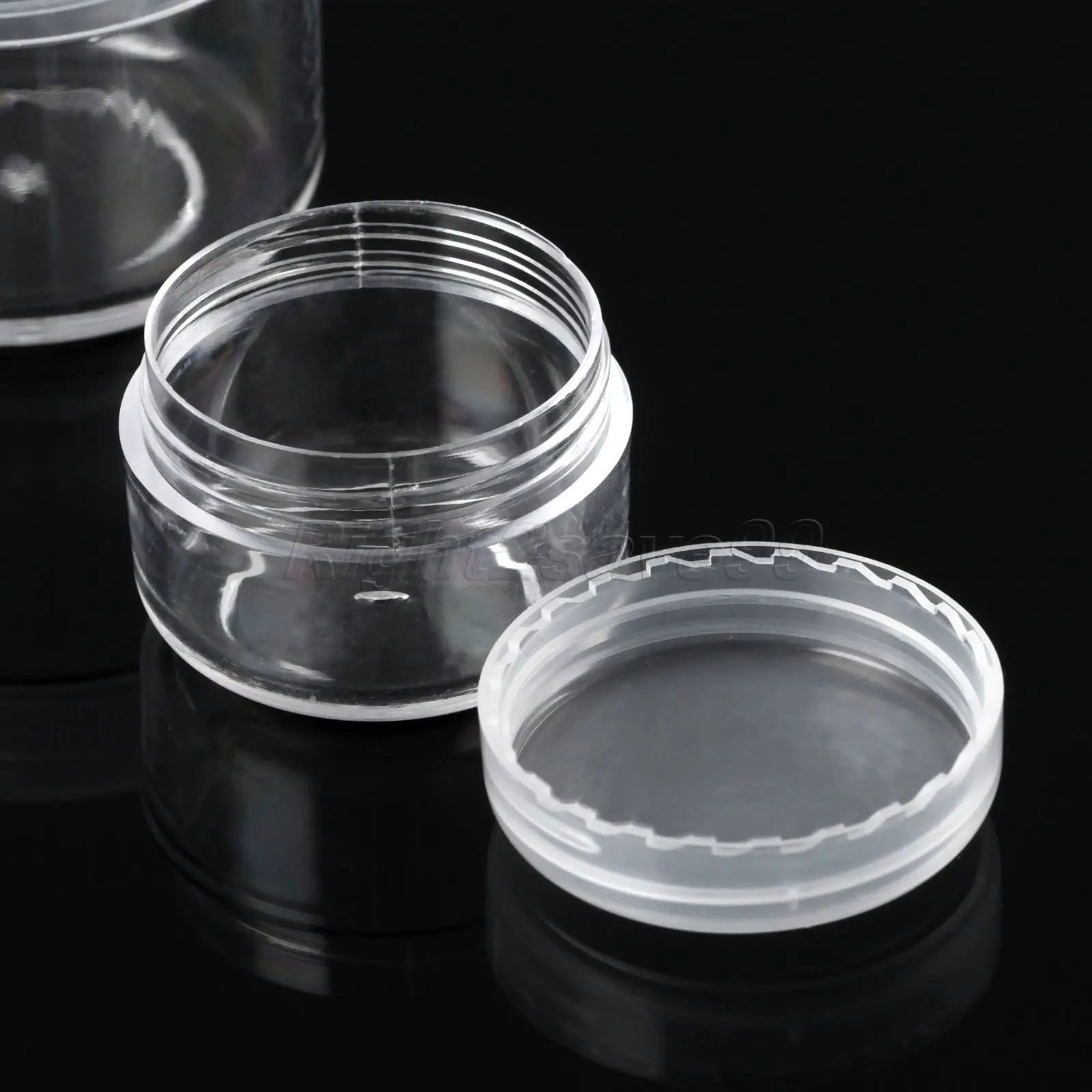 5pcs 3g 5g 8g 10g 15g 20g Portable Plastic Cosmetic Empty Jars Clear Bottles Eyeshadow Makeup Cream Lip Balm Container Pots