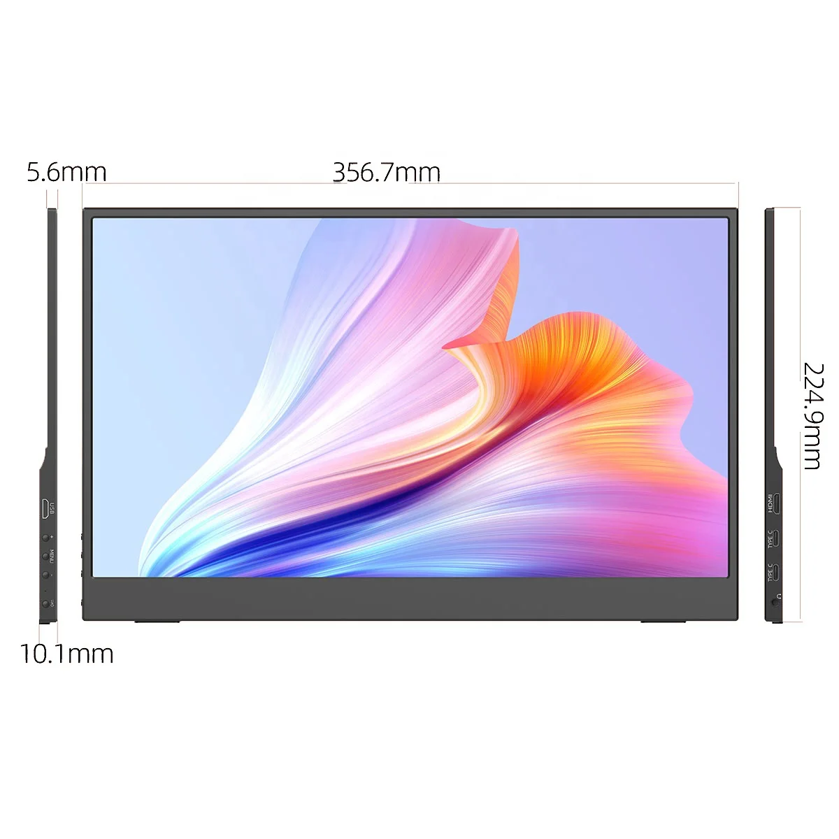 Оптовая продажа с фабрики, игровой монитор с разрешением 1920*1080, внешний ЖК-дисплей для ноутбука, Full HD, IPS, дорожный монитор