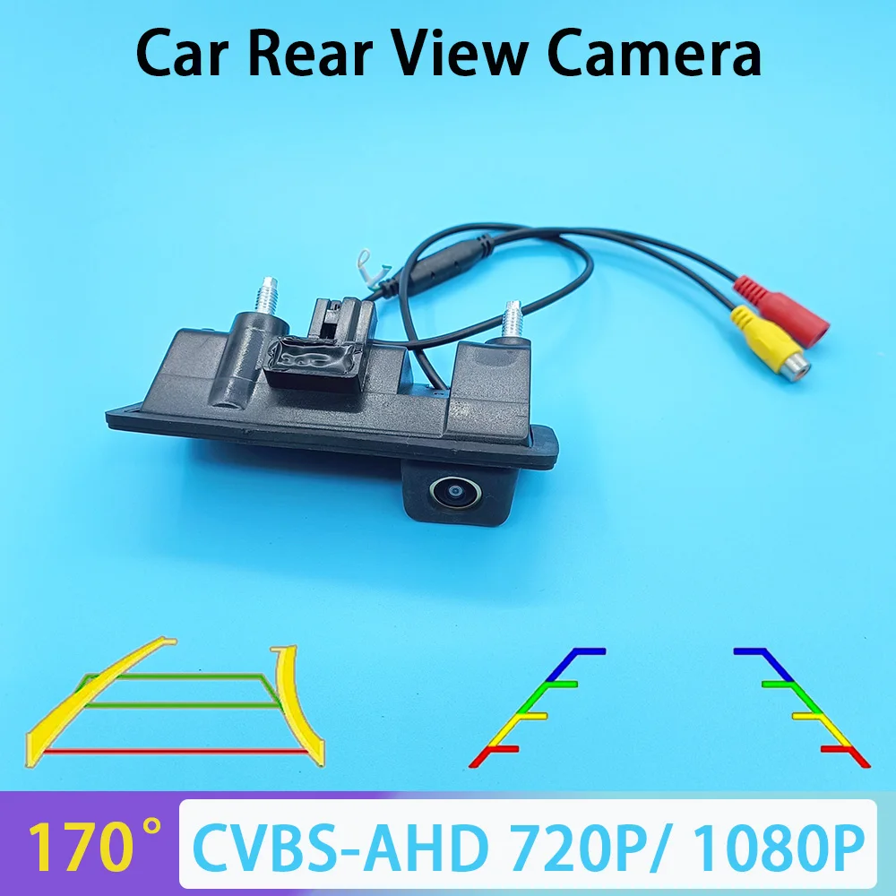 AHD 1080P 170 ° car rearview reversing camera for Volkswagen Golf Passat B7 B6 Tiguan Jetta MK6 Audi A3 A4 A5 Q5 Track/Ruler