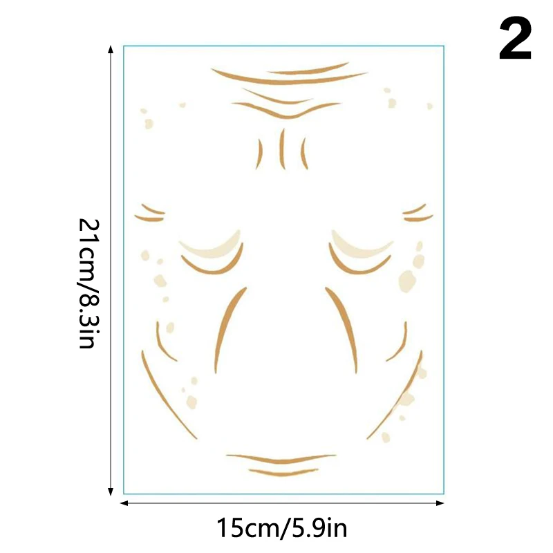 1 ورقة المضادة للتجاعيد الوجه الجبين ملصق الخد الذقن لصق الوجه العين بقع إزالة التجاعيد الوجه رفع الشريط