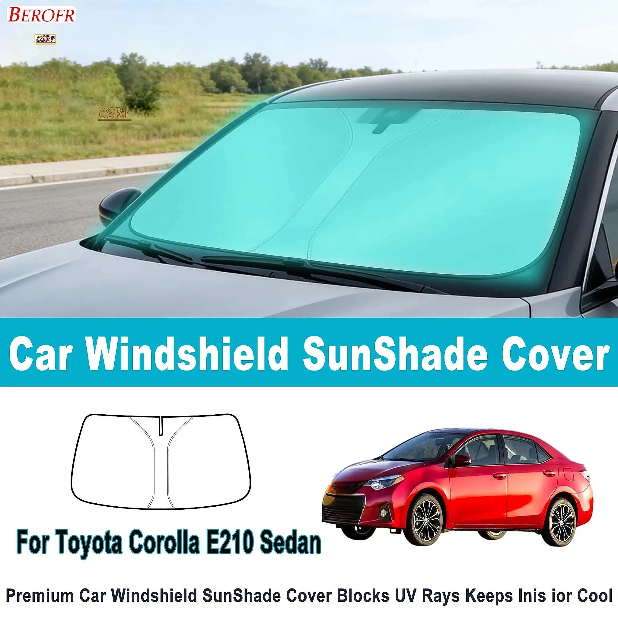 For Toyota Corolla E210 Sedan 2020-2025 Car Windshield Sunshade Cover Front Window Sun Shade Heat Insulation Auto Accessories