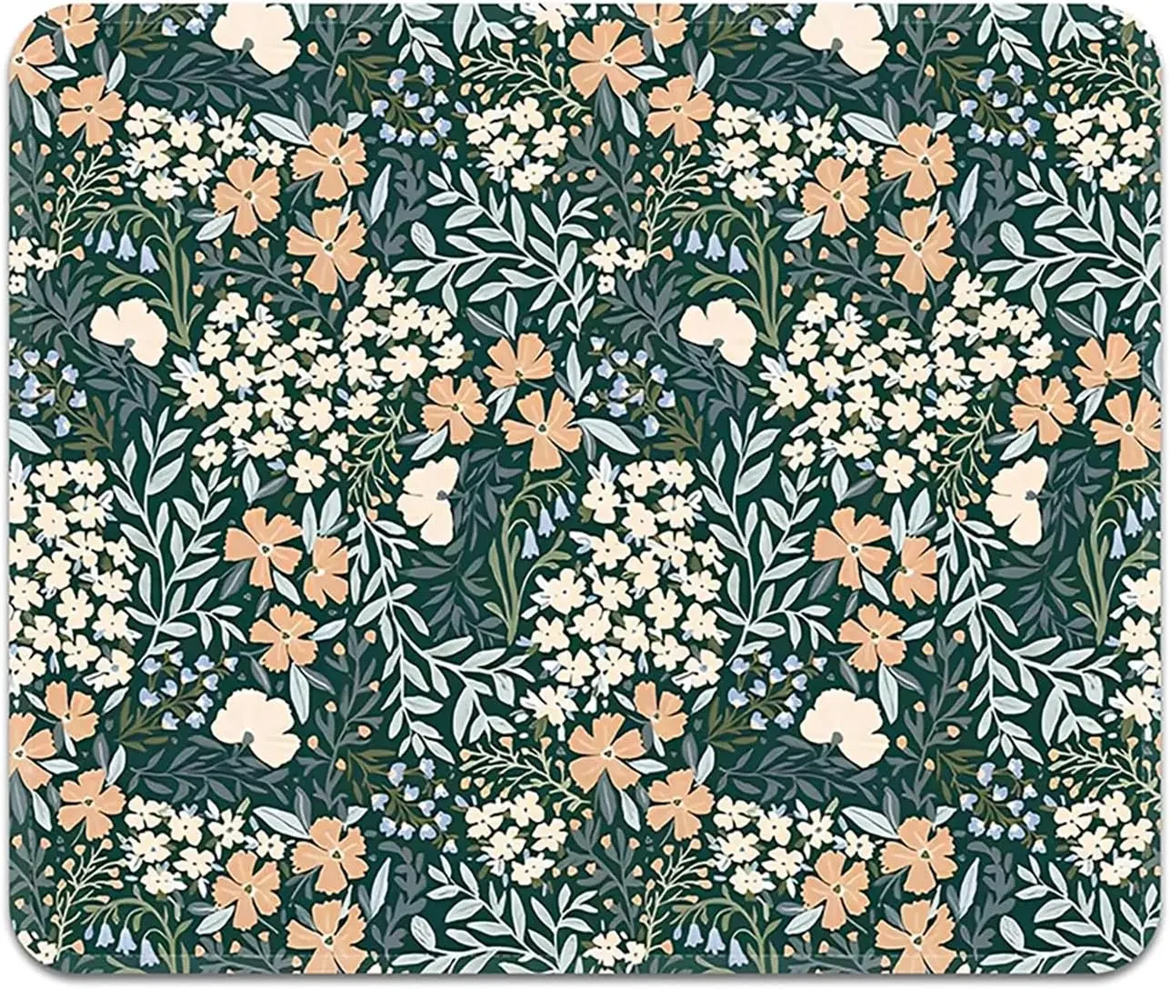 Rectangular gaming mouse Rectangular mouse FROGIGO Mouse Pad with Stitched Edges - Cute Floral Mousepad for Women