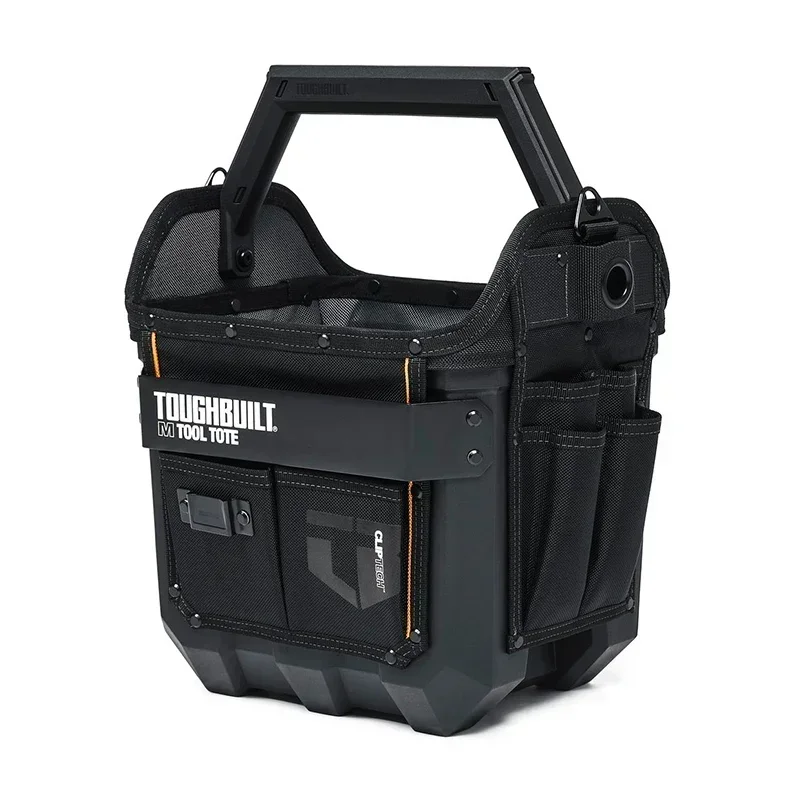 TOUGHBUILT TB-CT-82-12 12-Zoll-Werkzeugtasche mit festem Boden ist robust, einfach zu bedienen, tragbar und mit mehreren Speichern für Experten