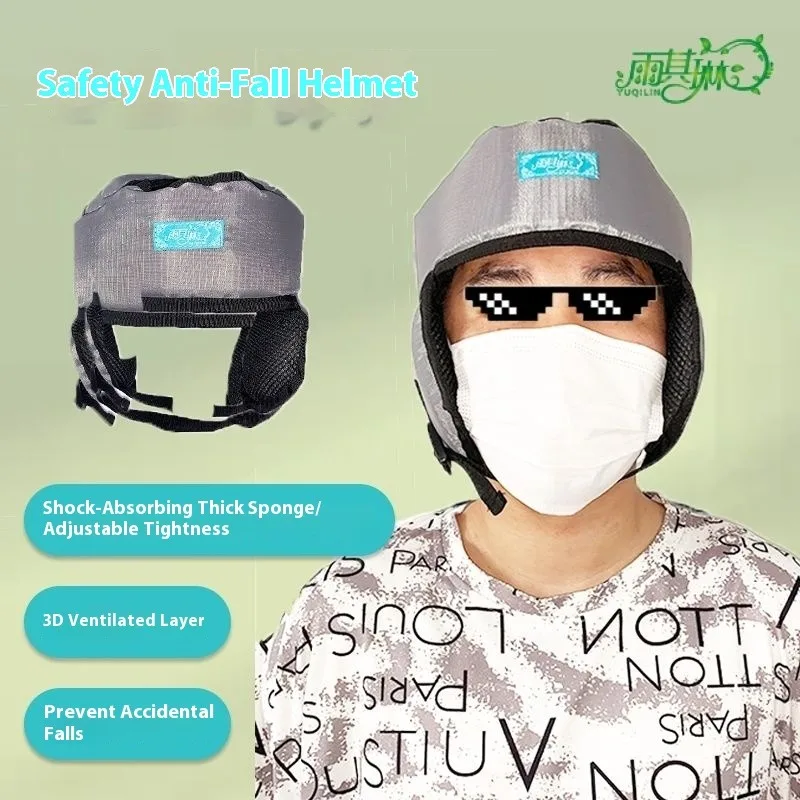 قبعة واقية مضادة للسقوط للبالغين، خوذة أمان لحارس الرأس لكبار السن، بديلة مبطنة ناعمة ومقاومة للصدمات، أغطية الرأس #3