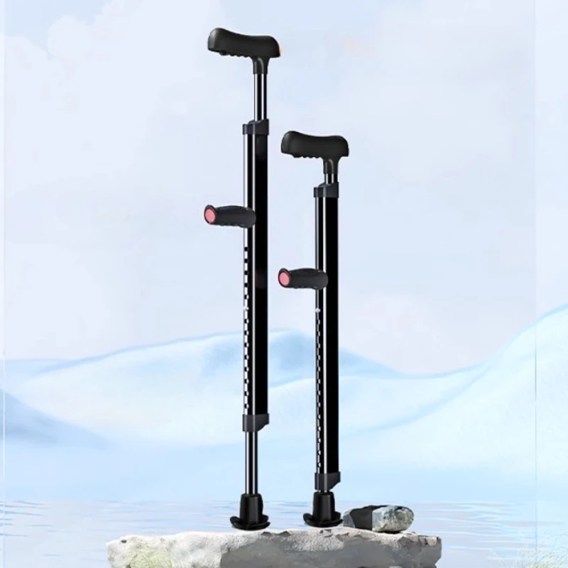 

Medical Crutches Adjustable Multi-Purpose Rehabilitation Crutches,Dual Non-Slip Portable Cane,Fracture Support Walker for Adults