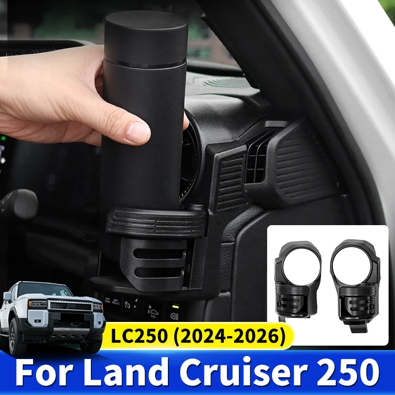 

For Toyota Land Cruiser Prado LC250 250 2024 2025 Car Air Conditioning Vent Water Cup Holder Anti-Shake Interior Accessories LHD
