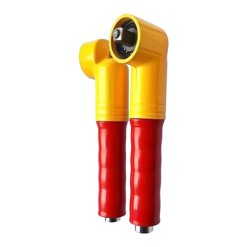 90-Degree Right Angle Wrench Adapter for Impact Driver Compatible with Electric and Pneumatic Tools for Tight Spaces