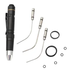 HOT HUK Fiber Optic Flashlight LED light 3 Fibre optic lamp caps Tool