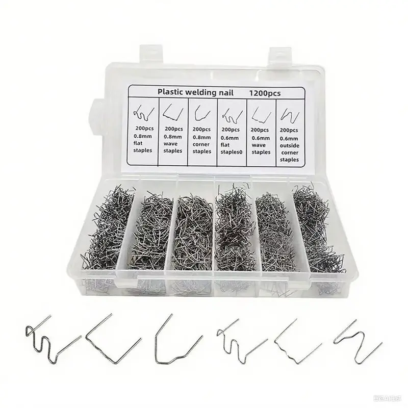 

Hot Staples Welding Rods Welding Clamps Plastic Repair Staples Bumper Repair Tools For Welding 1200 Pcs
