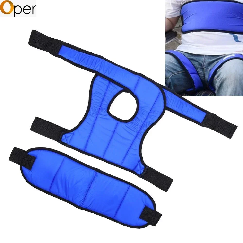 Adjustable Wheelchairs Seat Belts Wheelchair Thigh Belts Safety Harness for Elderly Patients Anti-fall Legs Fixing Belts Medical