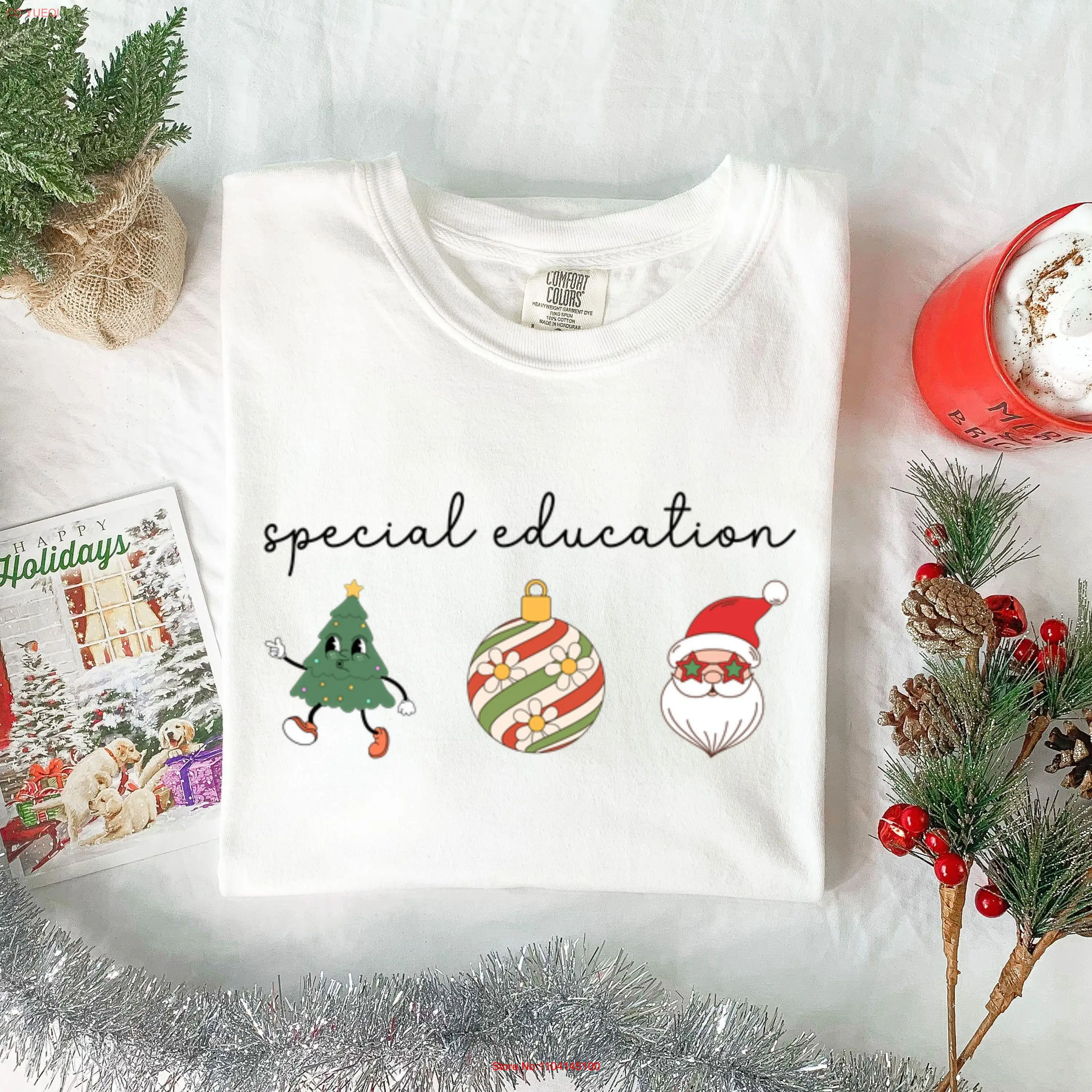 

Comfort Colors Special Education Christmas T Shirt Teacher s Sped long or short sleeves