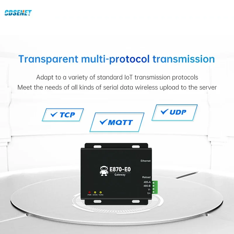 Ethernet Edge 50 Datenpunkte Erfassung Gateway CDSENET E870-E0 TCP/UDP/MQTT Modbus RTU JSON Switching/Analoger Erwerb