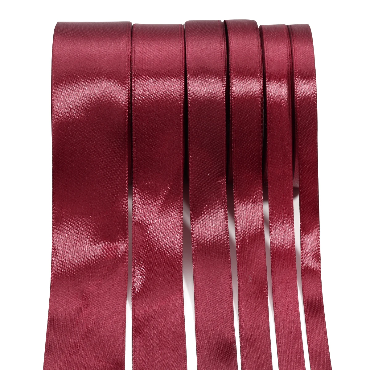 25 Yards Weinrotes Satinband Handgemachtes Geschenk Blumenschleife Verpackungsband DIY Geburtstag Hochzeit Weihnachten Party Bankett Dekoration – Detail 2