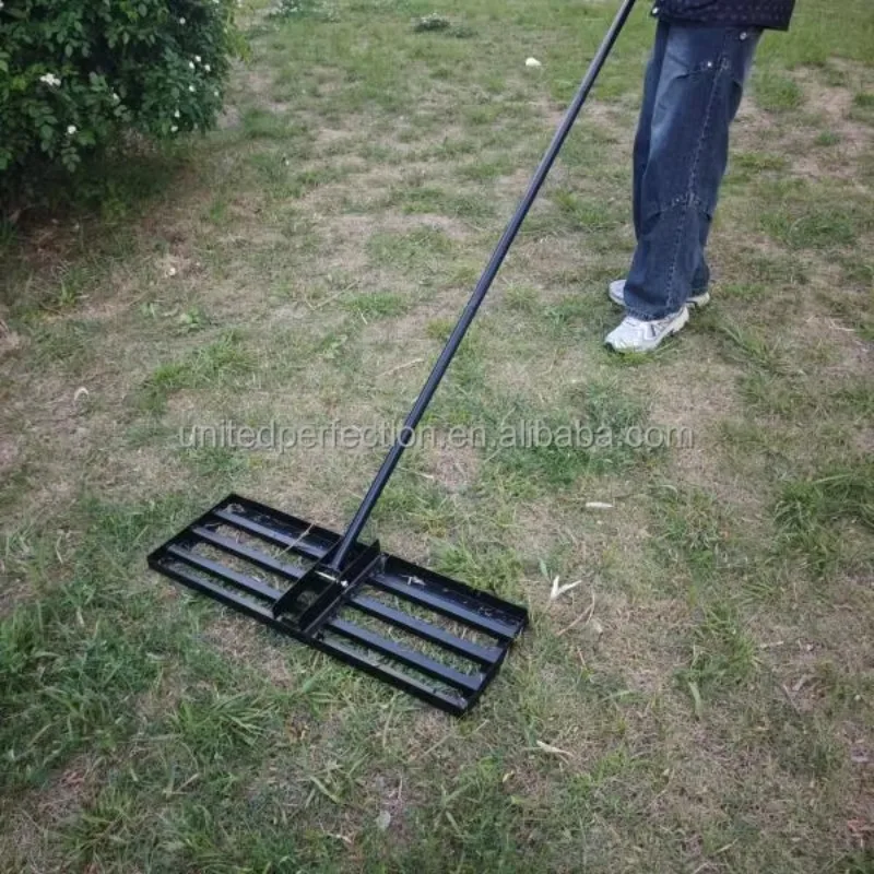 Heavy Duty Effort Saving Ergonomic Lightweight Steel Handle Lawn Level Rake DIY Garden Accessories Lawn Leveler For Yard Garden