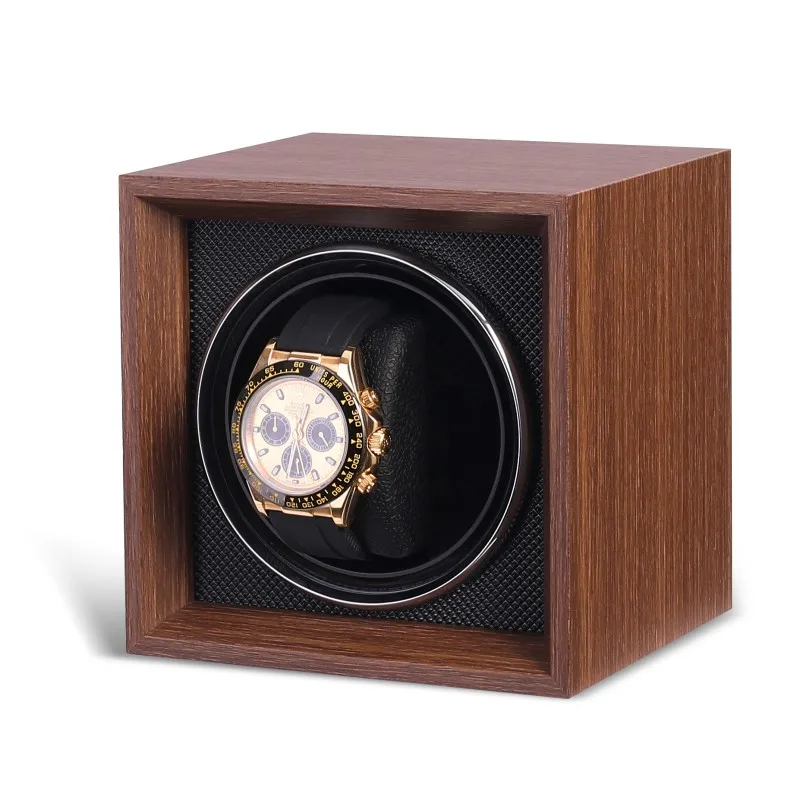 2023 New Embers Luxury 1 2 4 Slots Watch Winder Wooden Shaker Watch Box Automatic Winder Storage Case Mabuchi Motro