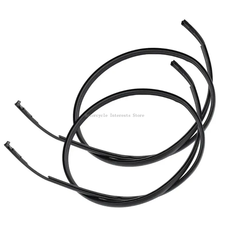 

2pcs Waterproof Rain Seal Automotive Accessory Easy Installation for 2004-2007 75555-12120 75556-12120 Weatherstrip