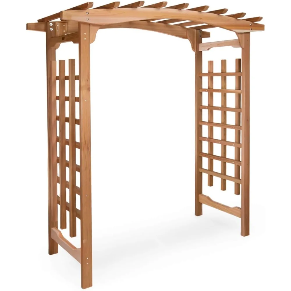 

Garden Arbor |Handcrafted Wooden Trellis for Climbing Plants Outdoor | Cedar Wedding Arches for Ceremony, Weather Resistant