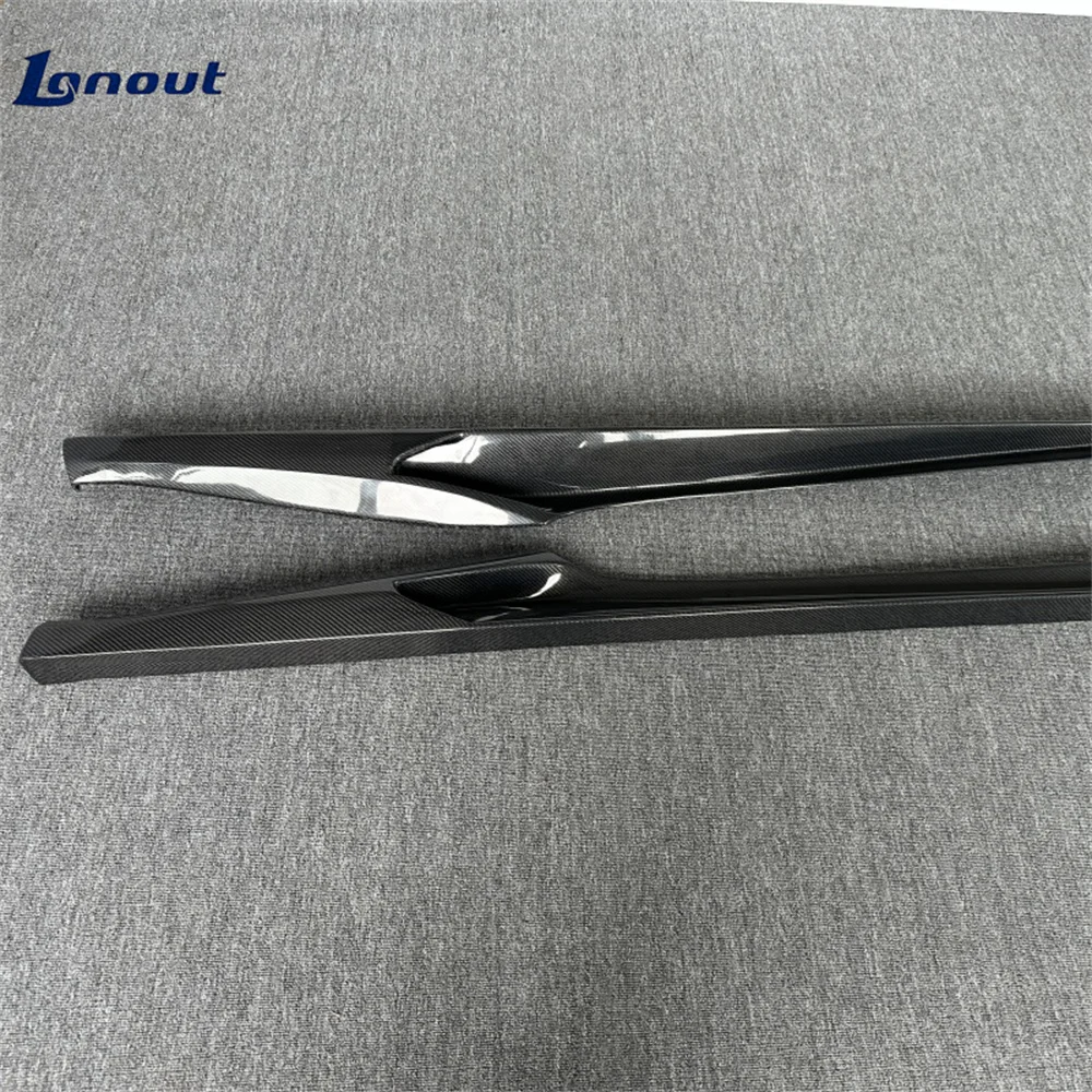 Body Side Edge air Turbulence Kit for Ferrari 488GTB Modified N Style 3k High-quality Dry Carbon Fiber Side Skirt Body Kit