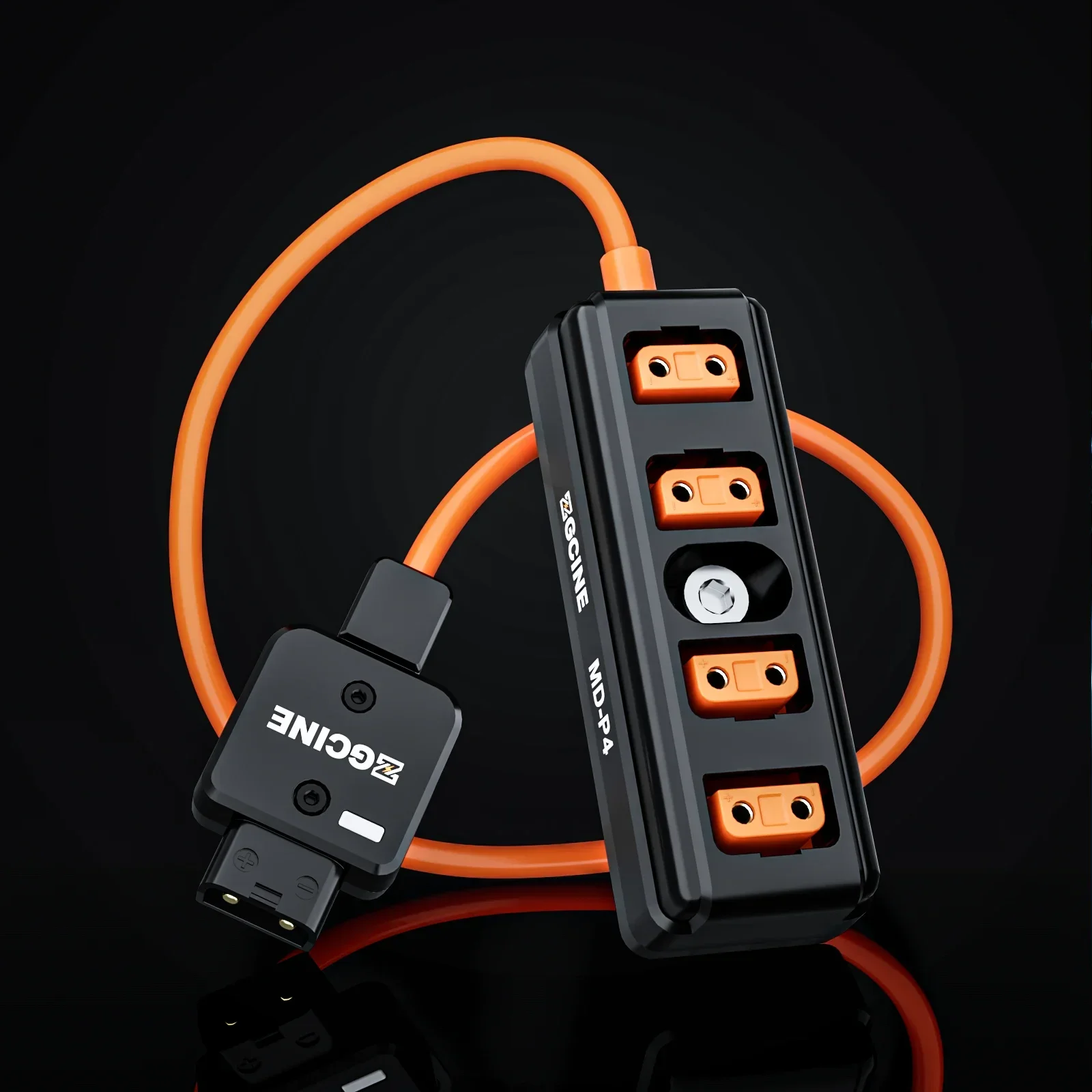 ZGCINE MD-P4 D-Tap إلى 4 D-Tap One Point Four Splitter كابل محول لسوني NPF، NP-FZ100 Canon LP-E6، BMPCC