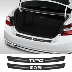 Car Sticker For Fiat UNO TIPO ABARTH 124SPIDER ALBEA CRONOS STILO MOBI SEDICI Car Accessories Carbon Fiber Trunk Protect Decal