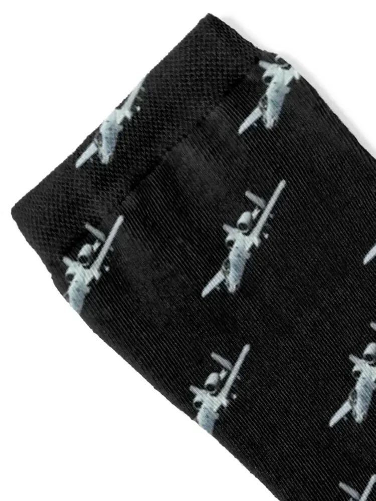Fairchild Republic A-10 Thunderbolt II Warthog Sticker Socks Climbing Wholesale Stockings Christmas Socks Women Men's