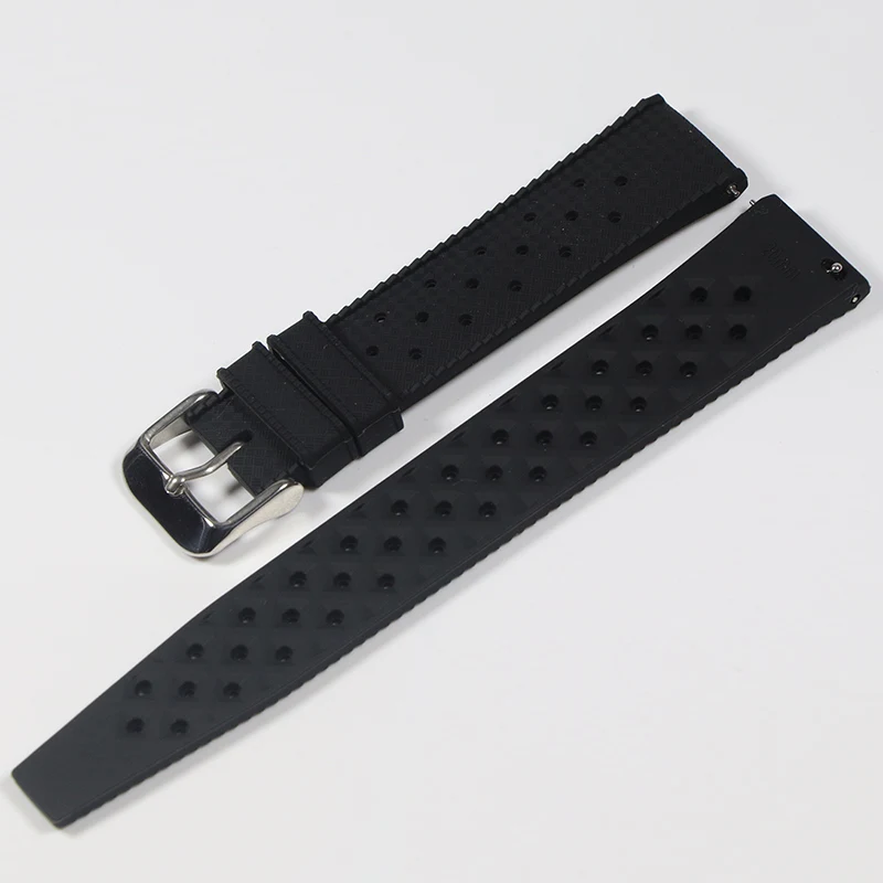 New Tropical Rubber Strap for Oris Seiko Citizen Quick Release Watch Band 18mm 20mm 22mm Silicone Tropic Strap Smart Watch Strap