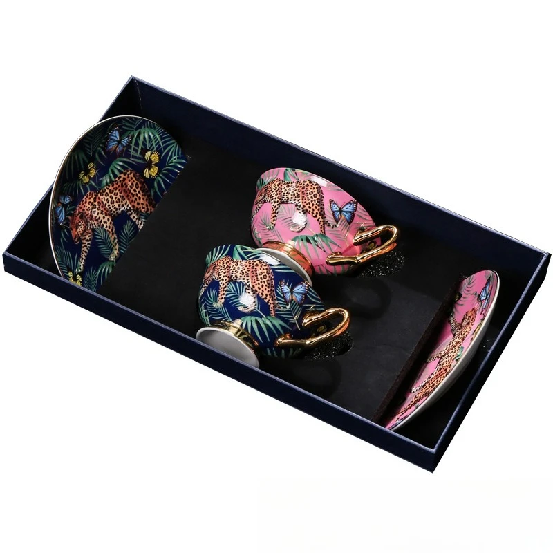 

Coffee cup high-end exquisite bone china couple pair cup high-end afternoon tea set