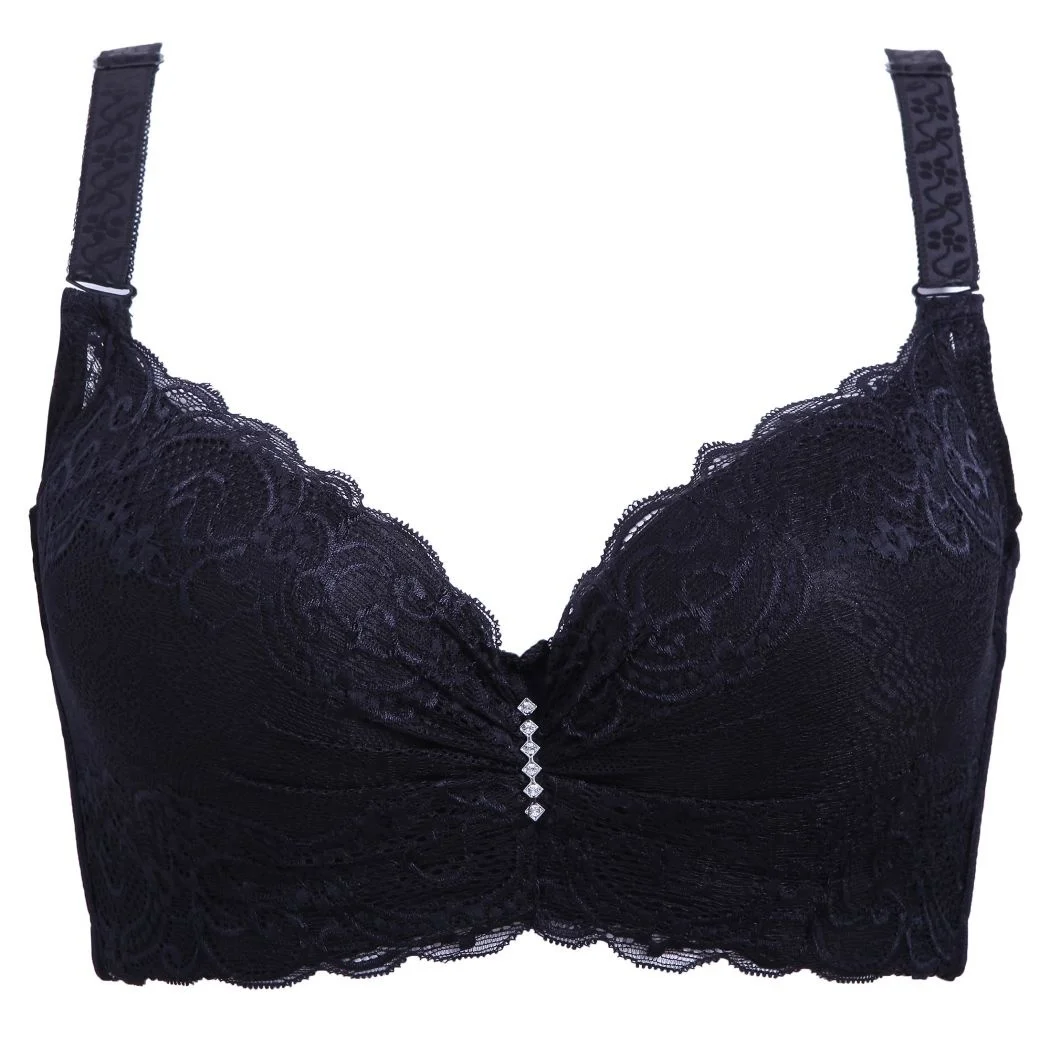 Reggiseno push-up in pizzo coppa 3/4 intimo donna sexy bralette sezione sottile coppa C coppa D coppa E reggiseno per donna taglia grande