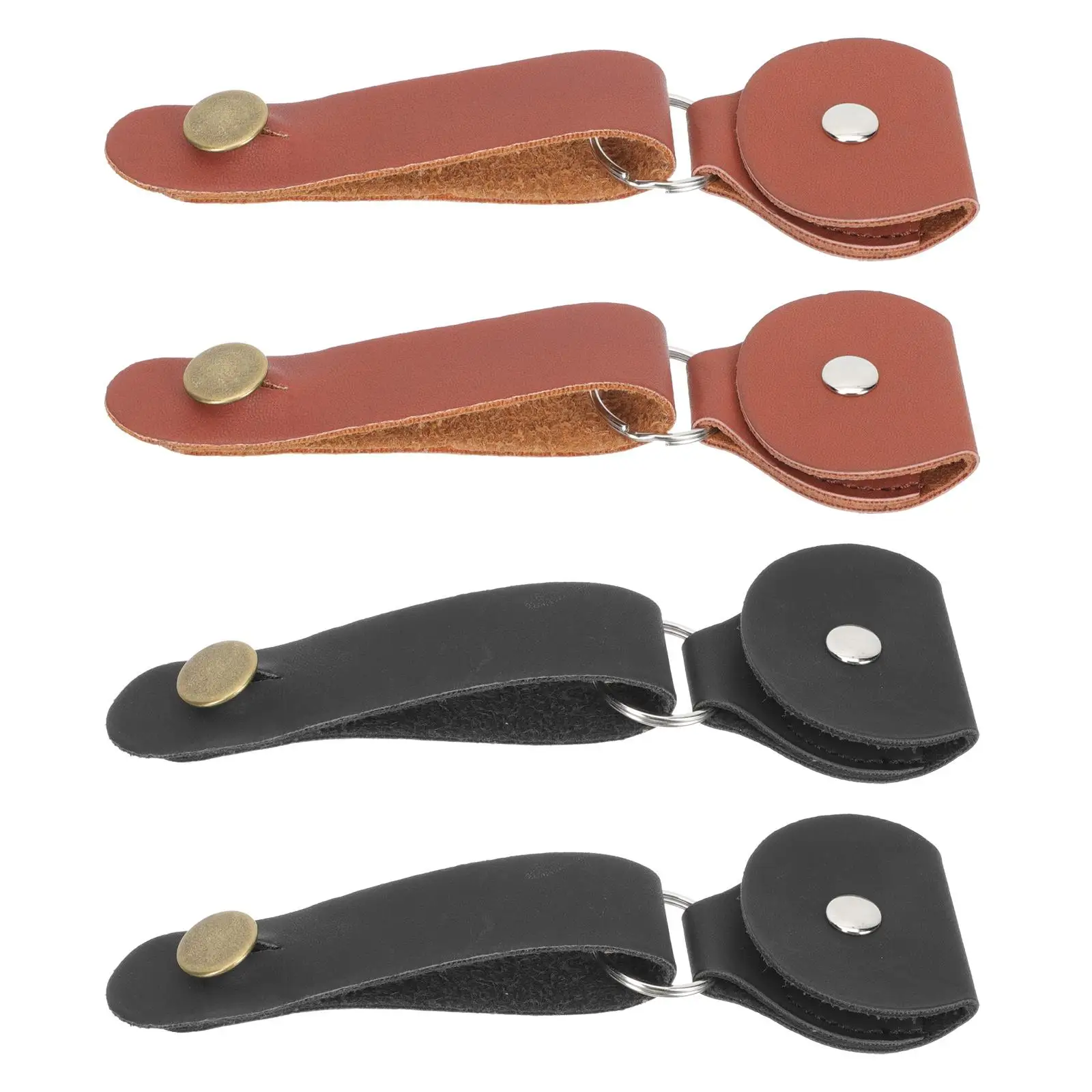 

4 Pcs Guitar Neck Straps Pick Bags Headstock Ties Acoustic Button Adapters Bass Headbands Ukulele Classic Colors Durable
