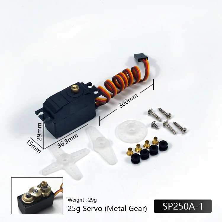 Dancing Wings Hobby X-Servo 25g Metal Gear Servo for RC Car Control System Radio Control Metal Gear Servo RC Airplane Parts