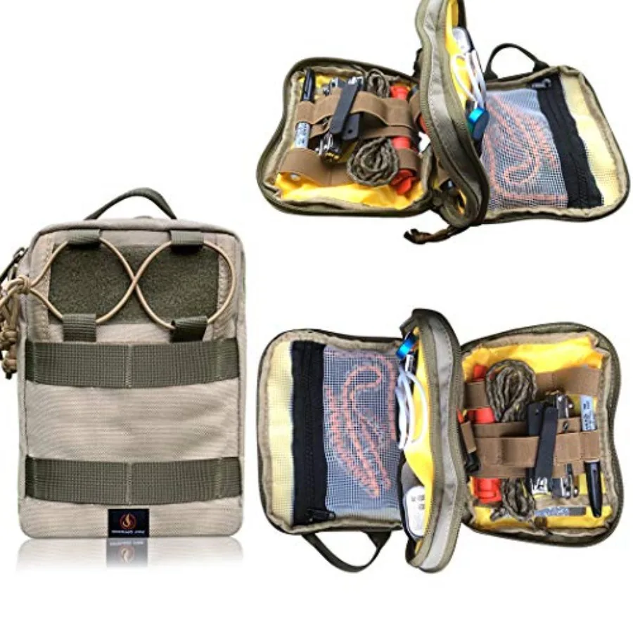 

Ember Pro MOLLE EDC Utility Organizer Pouch is Small and Compact to Carry Knives Flashlights Pens a Small notebook EDC Gear USB