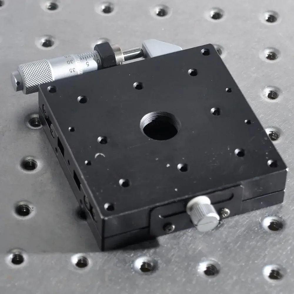 TSD-801S Sigma Manual X Y Axis Precision Optical Displacement Platform Cross Guide Rail Fine Adjustment Slide Table Iron