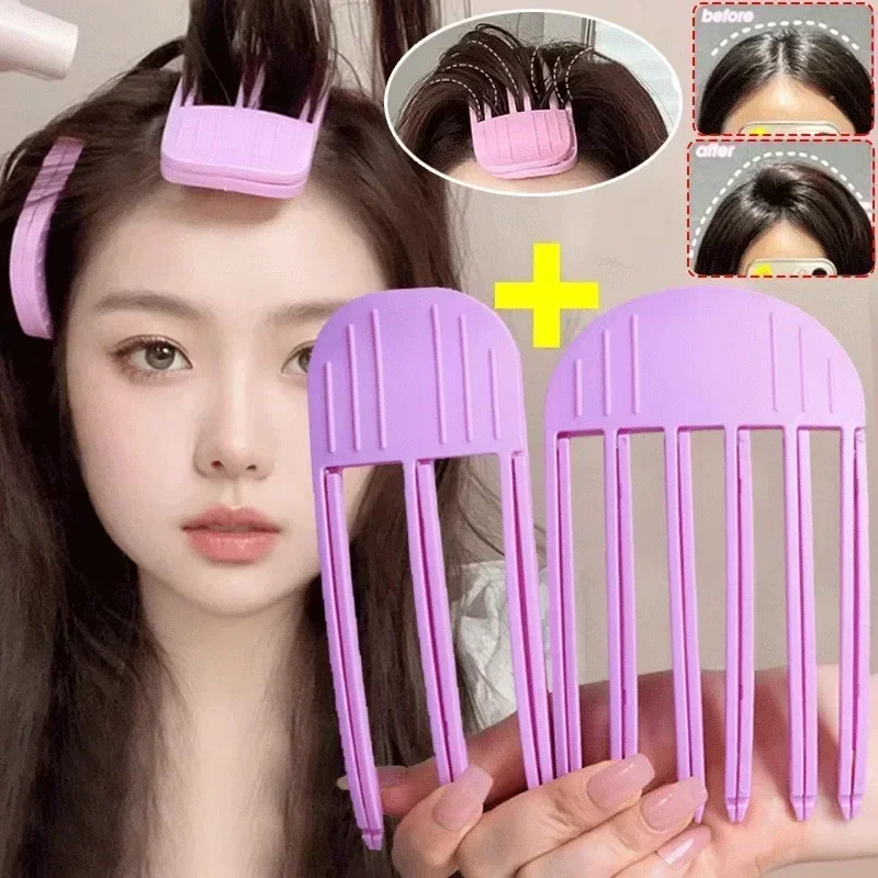 3/6Teeth Fluffy Hair Roots Clips Comb Lazy Hair Top Styling Curling Barrel Portable Korean Hairs Clip Volume Wind Sculpting Comb