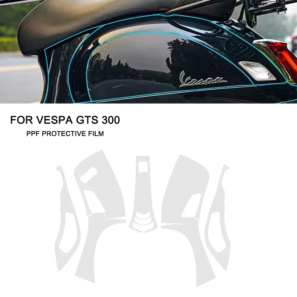 

GTS 300 PPF Accessories Fairing Paint Anti-scratch Protective Film For Vespa gts300 Motorcycle TPU Transparent Protective Film