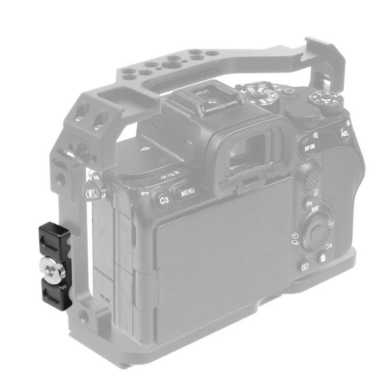 Camera Cage Cable Clamp with 1/4Inch Screw Hole Aluminum DSLR Light Bracket L Board Wire Organizers Easy to Use 83CF