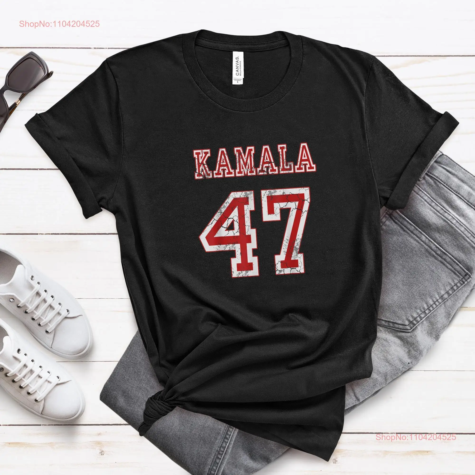 Kamala Harris 47 T Shirt President USA America 2024 Election 47th Madam long or short sleeves