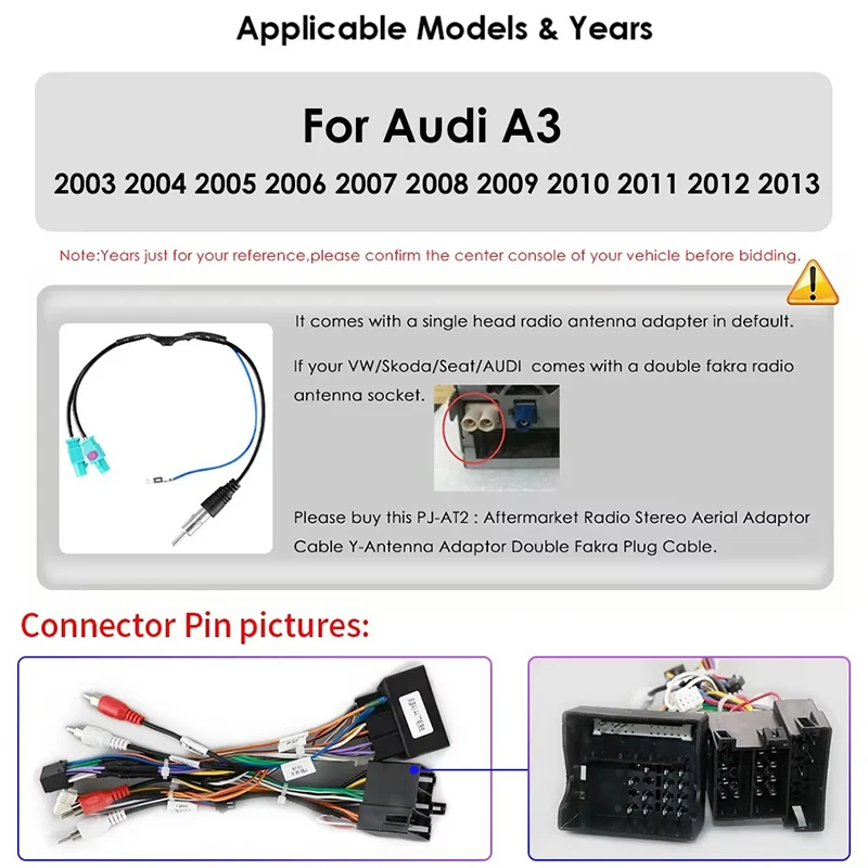 For AUDI A3 8P S3 2003-2012 RS3 Sportback Navigation Multimedia SWC AM FM RDS DTV Cam-in Carplay Auto 2Din Android Car Radio GPS