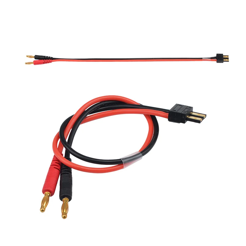 

30PCS TRX 12AWG 300mm Charger Cable 4mm Banana Plug To TRX Plug 300mm RC Lipo Battery Charge Lead For RC Parts & Accs