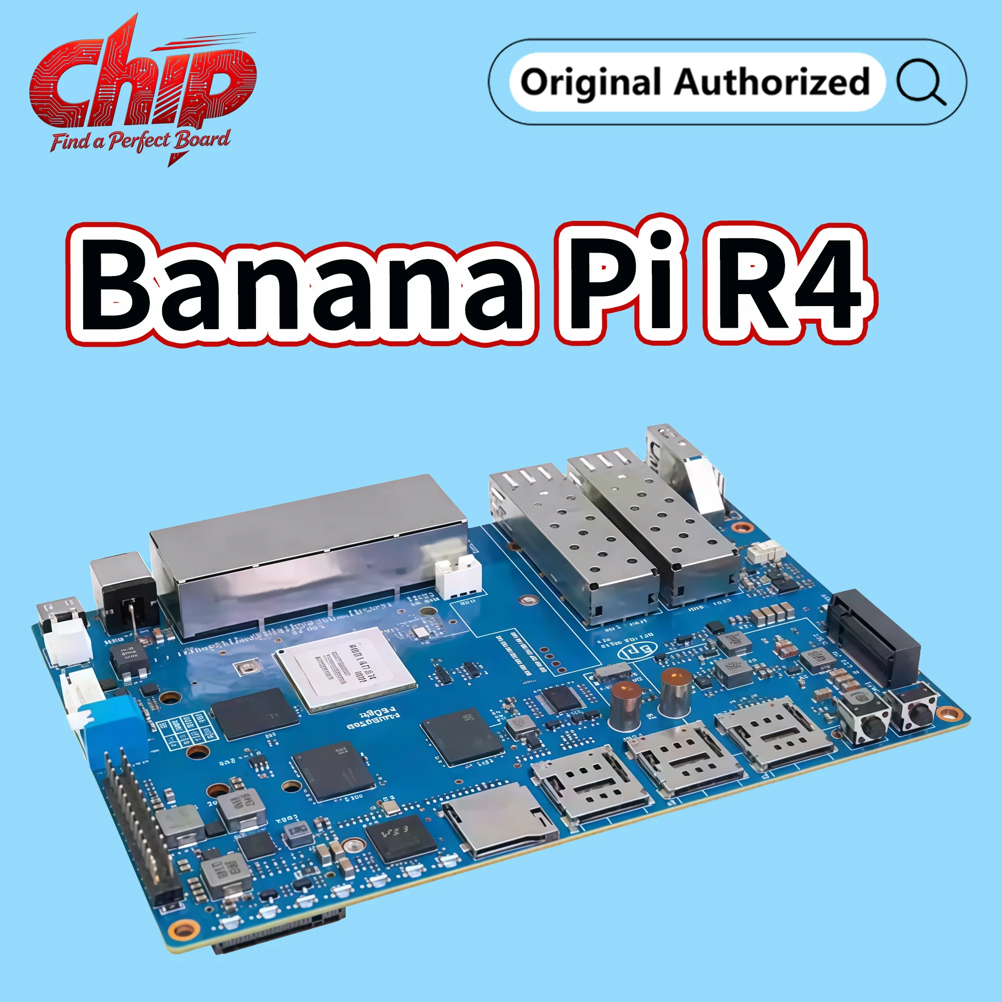 Banana Pi BPI-R4 4GB DDR4 8GB eMMC MT7988A (Filogic 880) quad-core Arm Corex-A73 flash Board