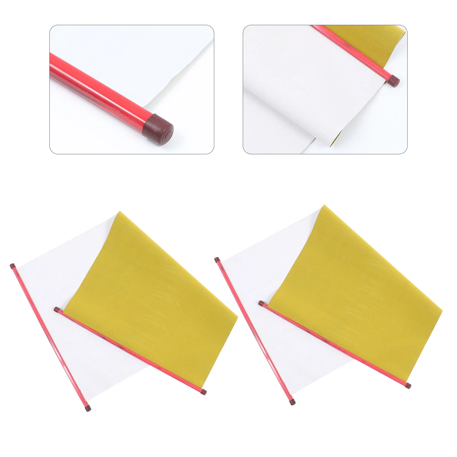 2 Pcs Scroll Water Writing Cloth Mounting Scrolls Calligraphy Paper Supplies Chinese Accessories Handwriting Student