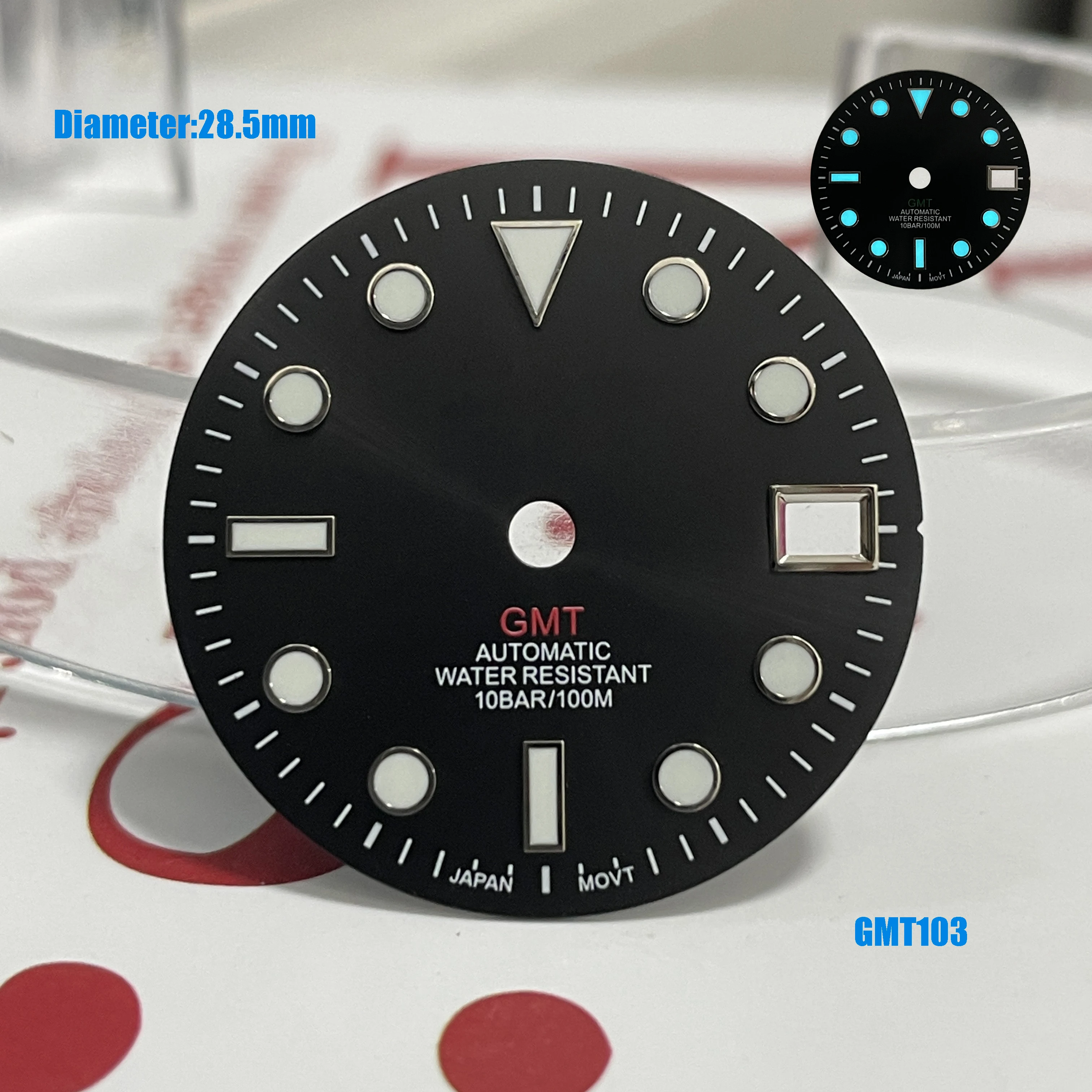 

Циферблат NH34 28,5 мм с логотипом S, зеленый, SUB NH34 S, подходит для японских автоматических механизмов, с зеленым люминесцентным покрытием, 29 мм, аксессуары для часов.