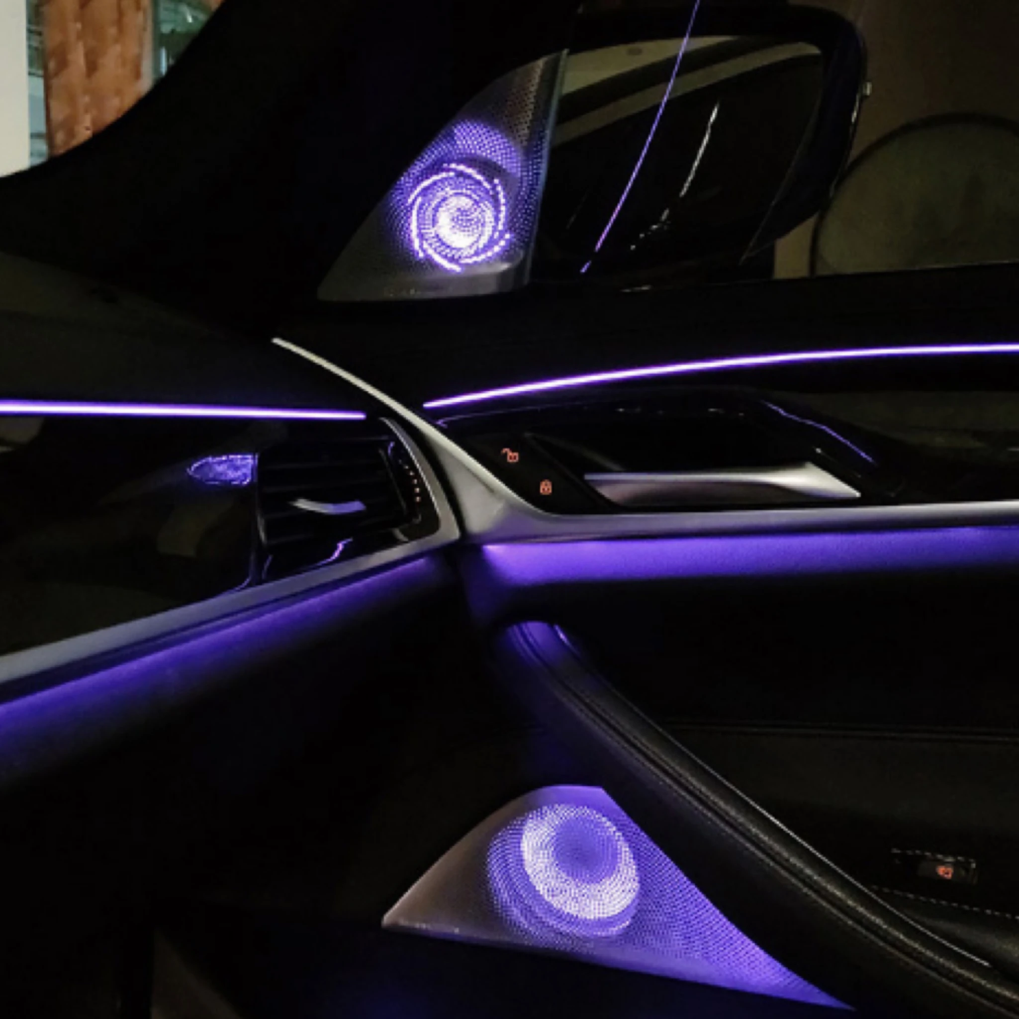 Car Rotary Speaker Suitable For BMW New 5 Series G30 2018-2024 Luminous Cover Ambient Light Plate