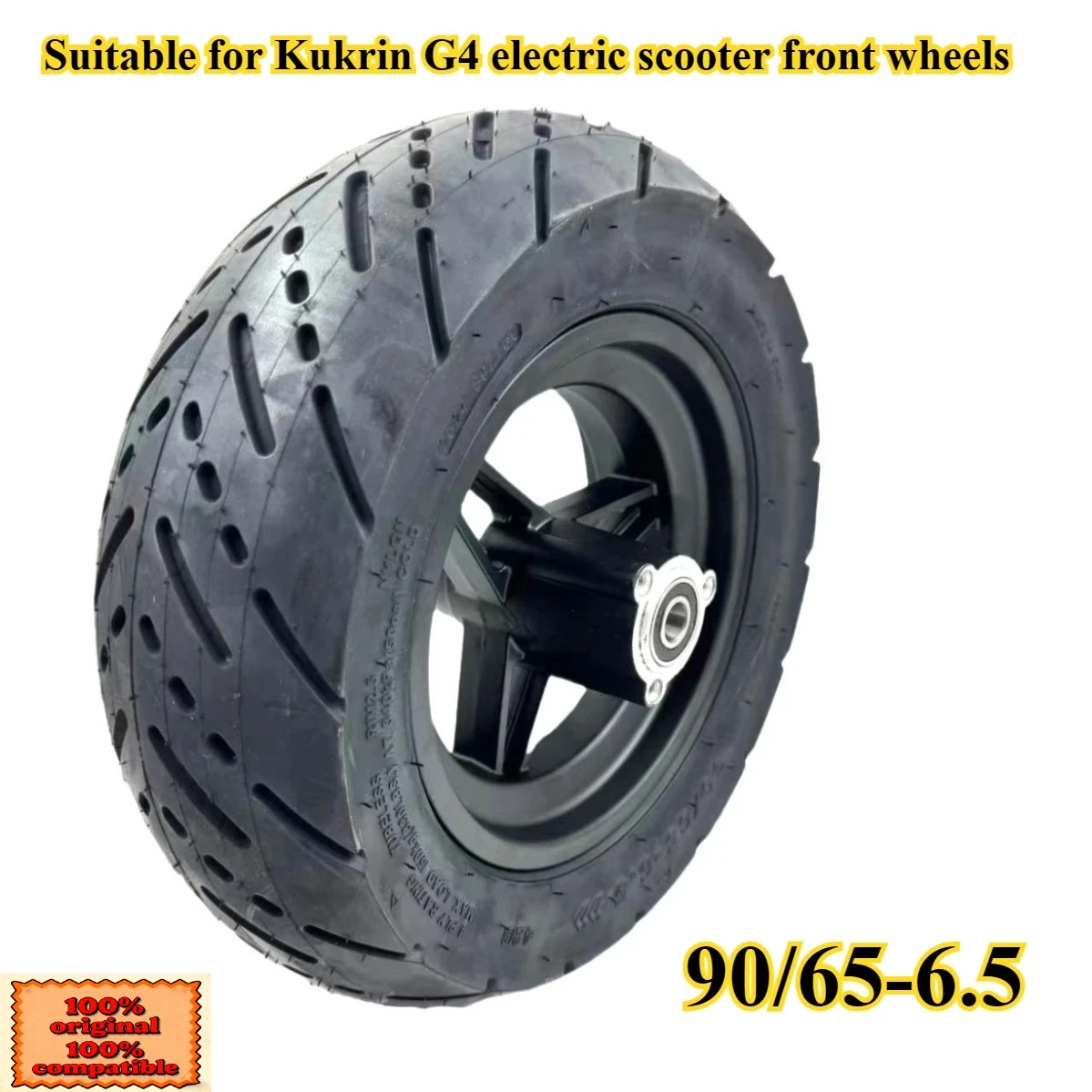 

Scooter Tire Accessories Suitable for Kukrin G4 Electric Scooter Front Wheel 90/65-6.5 Inner and Outer Tires with Wheel Hub