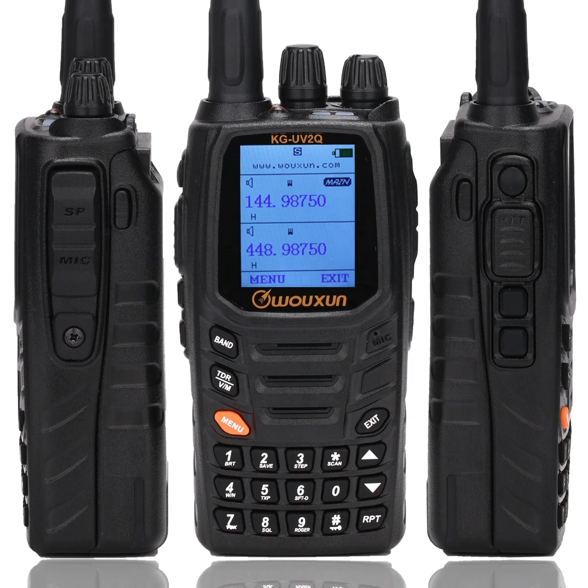 Wouxun KG-UV2Q 10W High Power 7 Bands Including Air Band Cross Band Repeater Walkie Talkie Upgrade KG-UV9D Plus Ham Radio