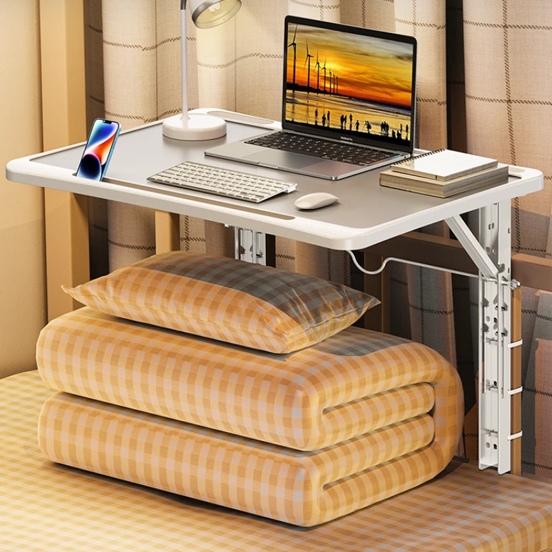 Suspended bed, small office desk, dormitory, laptop stand for bedside use