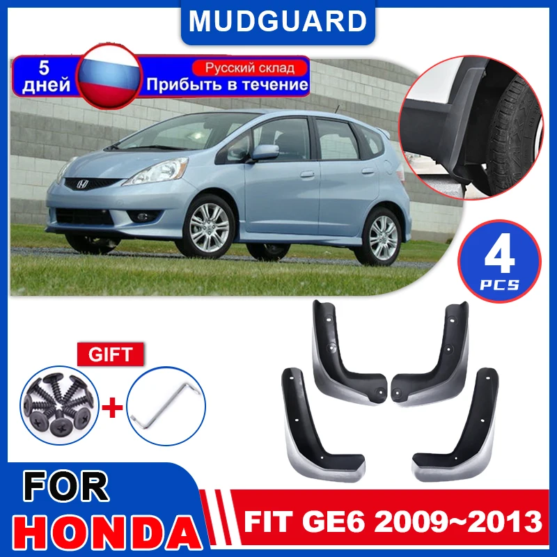 

Fenders for Honda Fit Jazz GE6 2009~2013 2011 2012 Car Mudguard Rear Splash Guards Wheel Protecti Cover Auto Exterior Accessorie