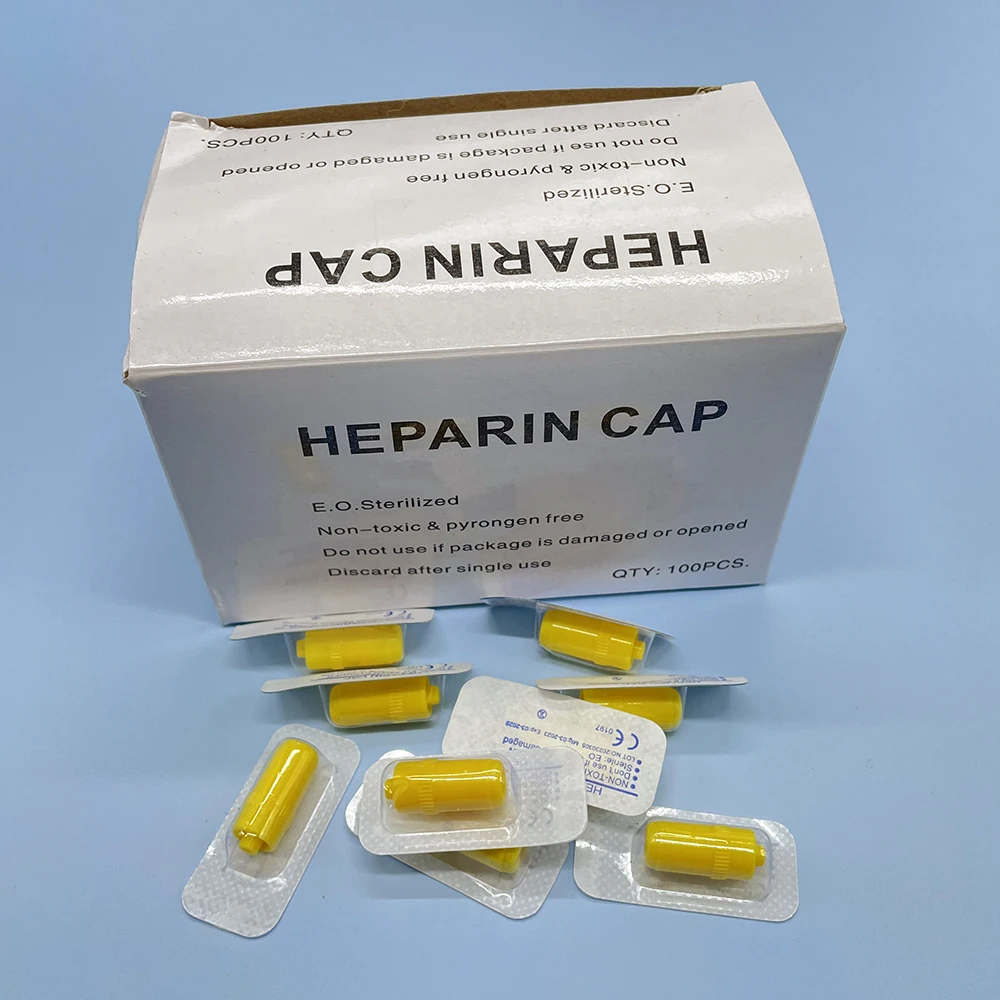 Wholesale Pet Animal Cat Dog Rabbit Heparin Cap Single Use Sterile Mounthing Attching To IV Catheter Sealing Port Care Clinic