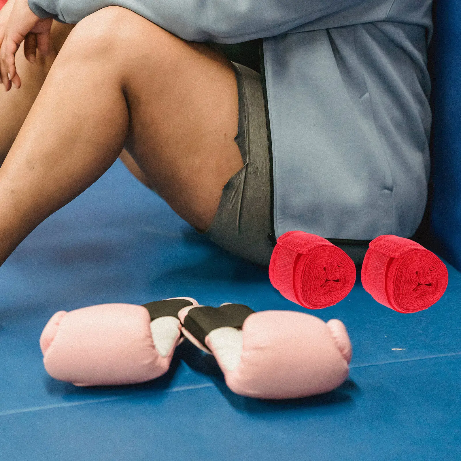 2 Rolls Boxing Bandage Hand Wrap Protective Sweat Absorbing Wrist Strap Breathable Comfortable Boxing Exercise Wraps